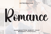 Romance | Script Font, a Handwritten Font by Scratchones (Thumbnail 1 of 8)