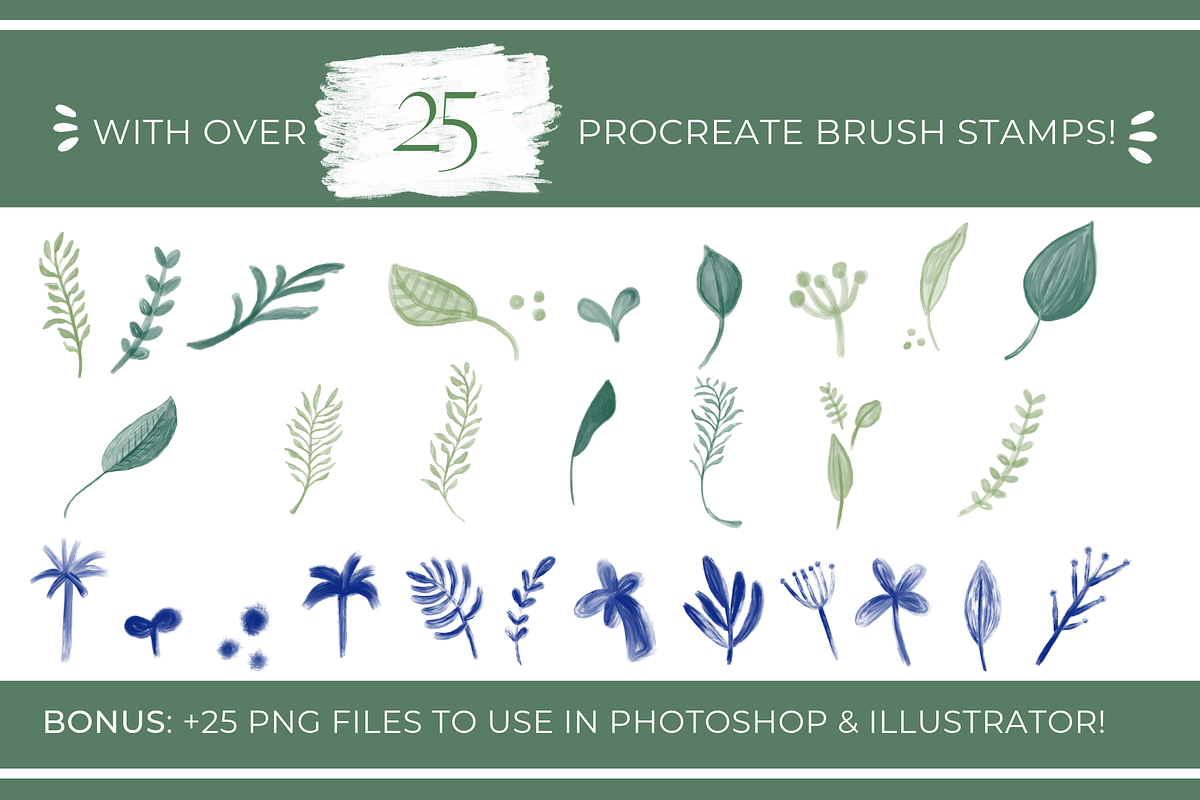 Gouache Procreate Brush Stamps & PNG, a Brush Add-On by Gabba Delgado (Photo 4 of 6)