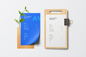 Menu Mockup, an Advertising Mockup by zpackcreative