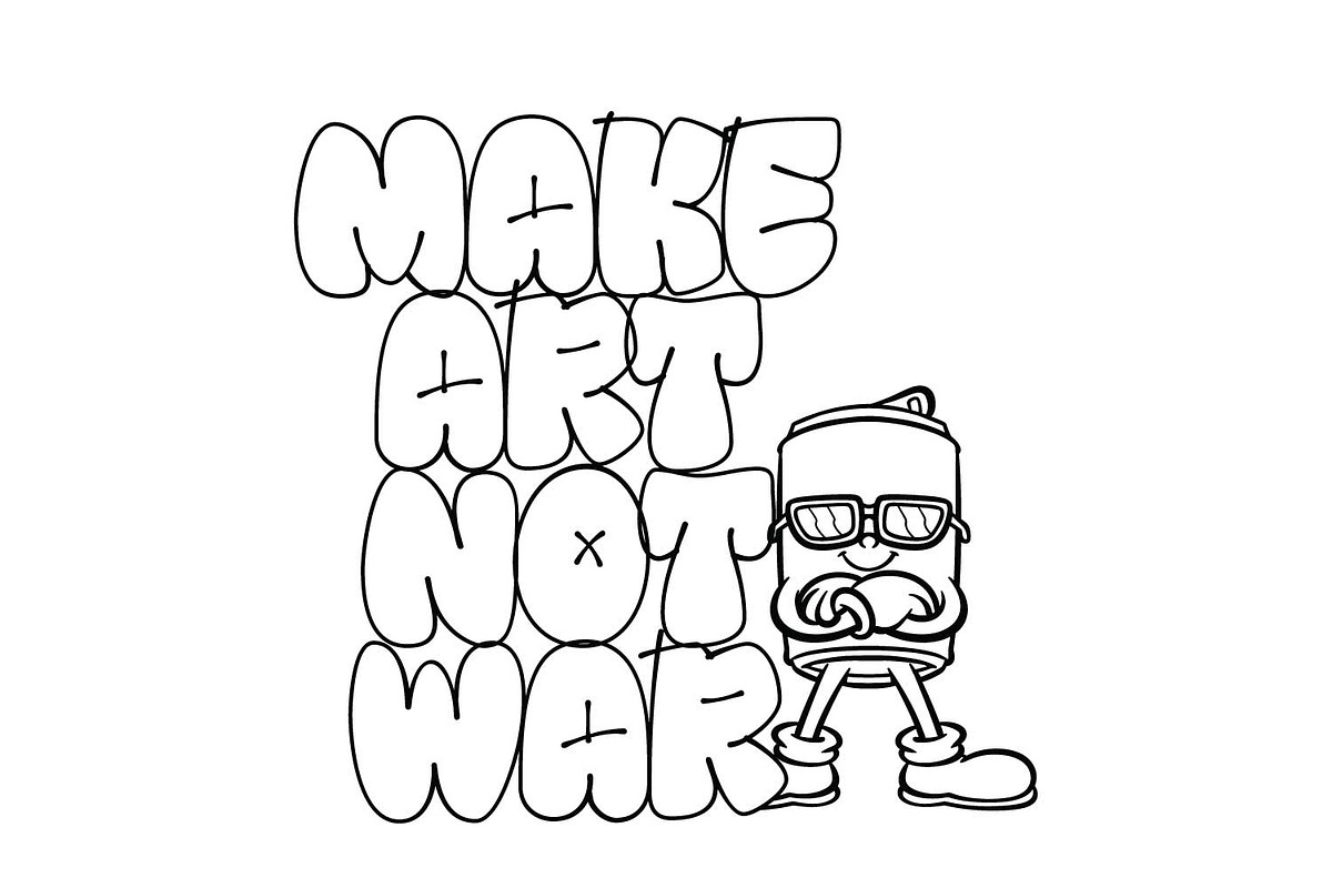 Shofly - Throw up Graffiti, a Blackletter Font by Ridha-38.lineart (Photo 8 of 10)