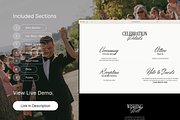 Wedding RSVP Website Template, a Squarespace Template by WebInAWeek (Thumbnail 2 of 6)