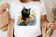 Floral Cat and Dog Clipart Bundle, a Seasonal Illustration by CreationArt (Thumbnail 6 of 7)