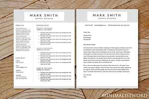 Resume Cover Letter (2Pack) Template