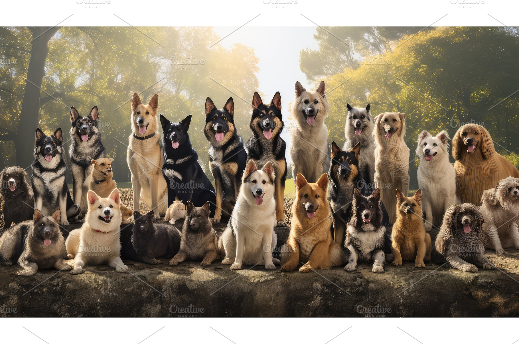 bulldog different breeds of dogs ai, an Arts & Entertainment Photo by pikepicture