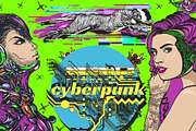 Cyberpunk old school tattoo, a Graphic by intueri (Thumbnail 1 of 7)