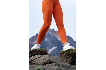 Unrecognizable athlete training in