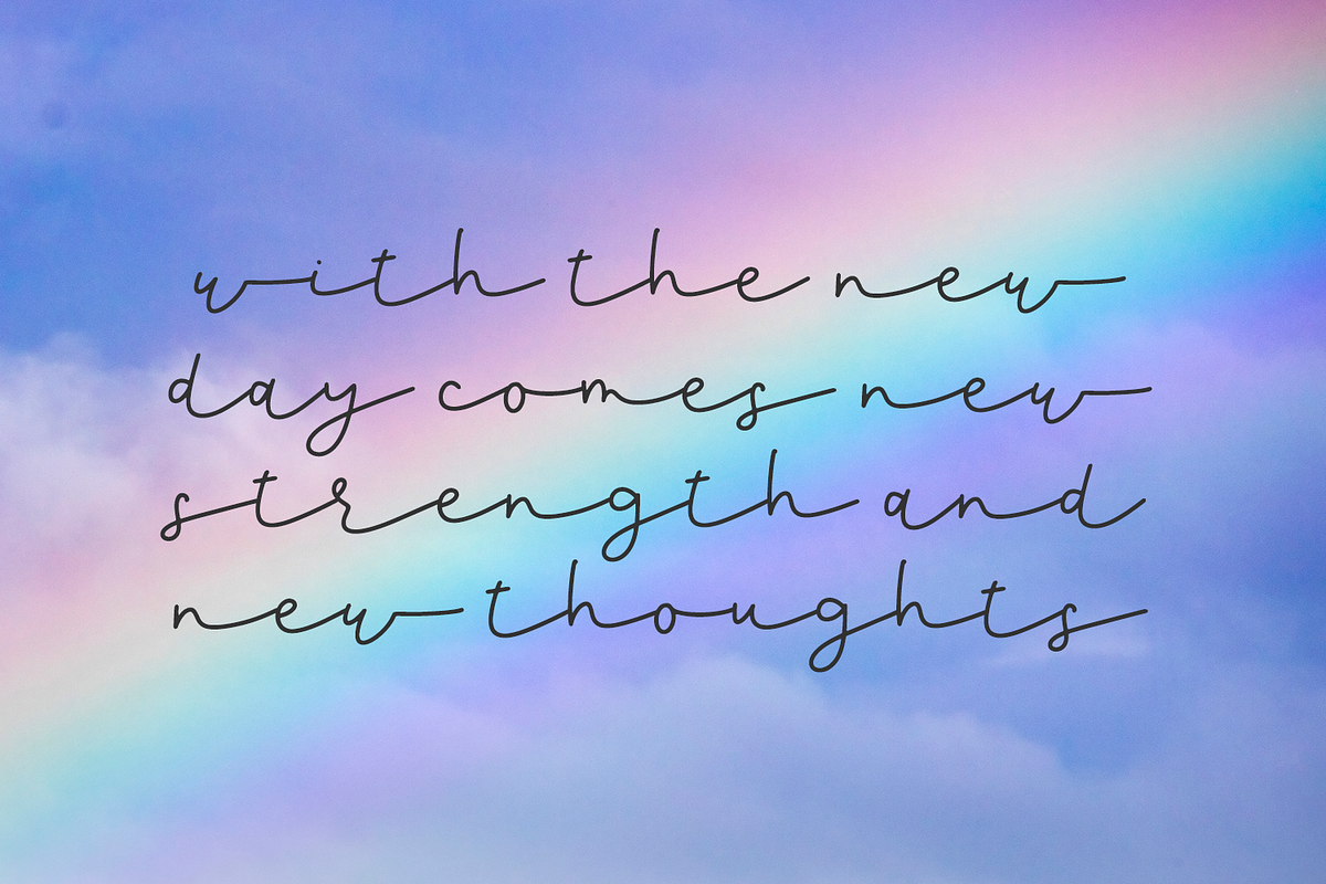 Rainbow Wishes Script, a Script Font by Beck McCormick (Photo 2 of 9)