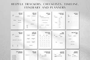 Self-Care Planner Printable Canva
