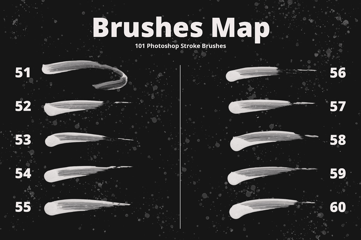 101 Photoshop Paint Stroke Brushes, a Brush Add-On by Graphicfresh (Photo 6 of 14)