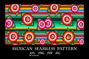 Mexican Pattern & Frida art design, an Illustration by GraphicRedStudio (Thumbnail 3 of 4)