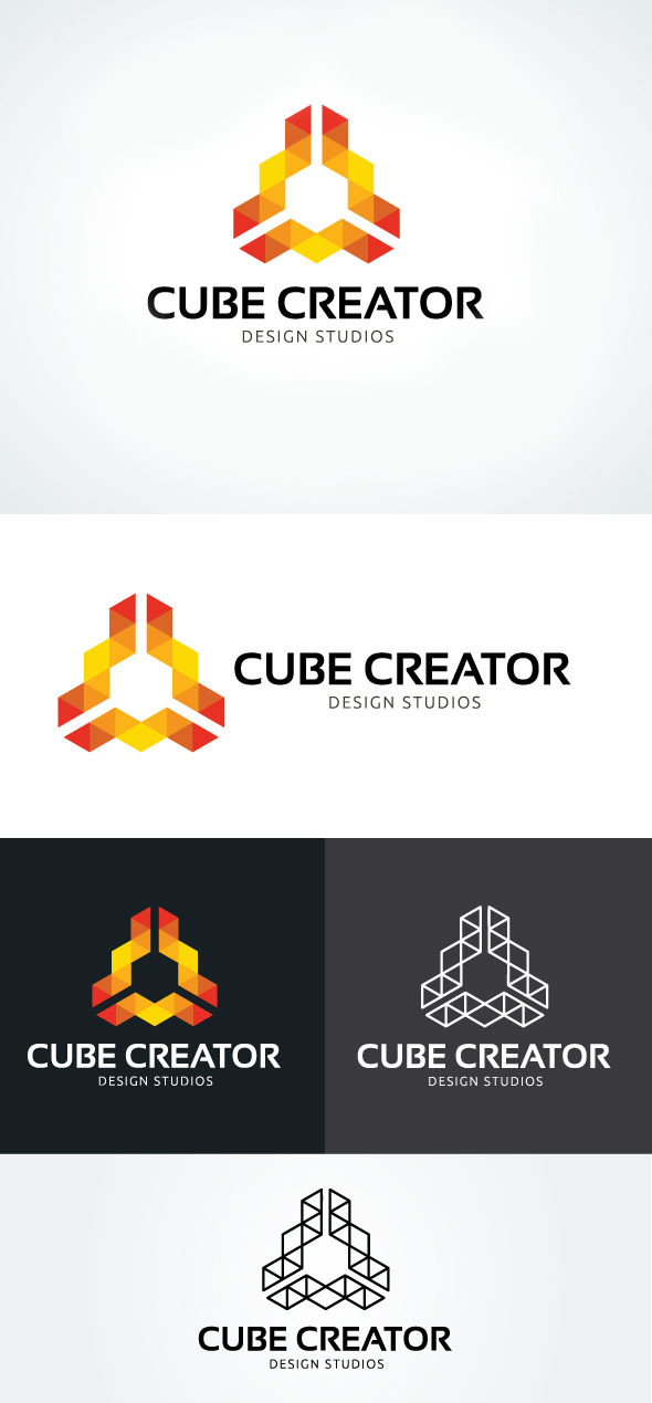 Cube Creator, a Branding & Logo Template by Vectorwins Premium Shop