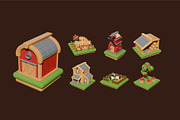 Agri Farm Isometric 3D Assets, an Object Illustration by graphicook (Thumbnail 2 of 3)