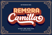 Remora Camilla - Font Duo, a Script Font by Grezline Studio (Thumbnail 1 of 14)