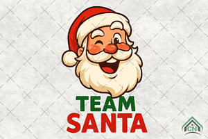 Funny Winking Santa Claus, an Illustration by Craft Nest
