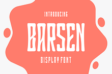 Barsen - Magazine Display Font