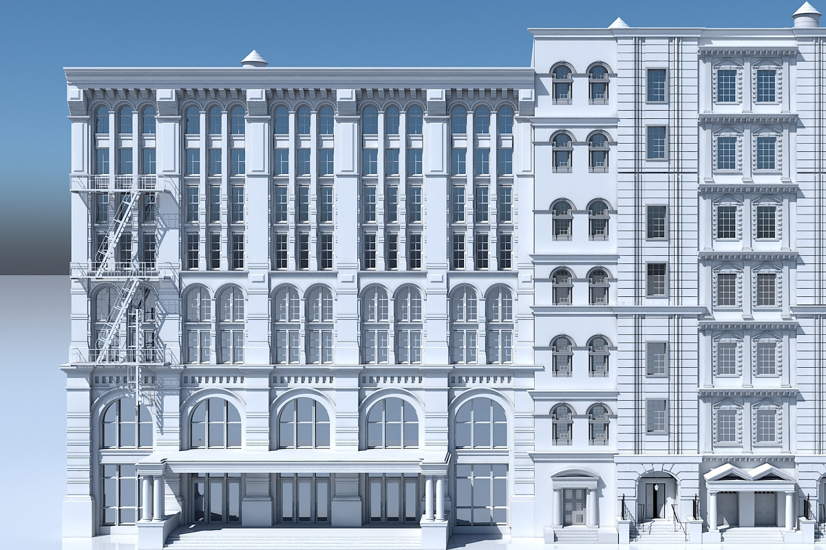 Commercial Building Facade 20, an Architecture 3D Model by Giimann (Photo 10 of 13)