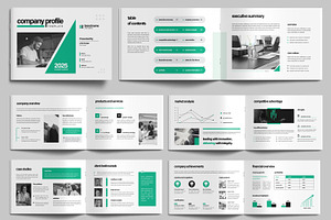 Company Profile Template Layout, a Brochure Template by MightyDesign