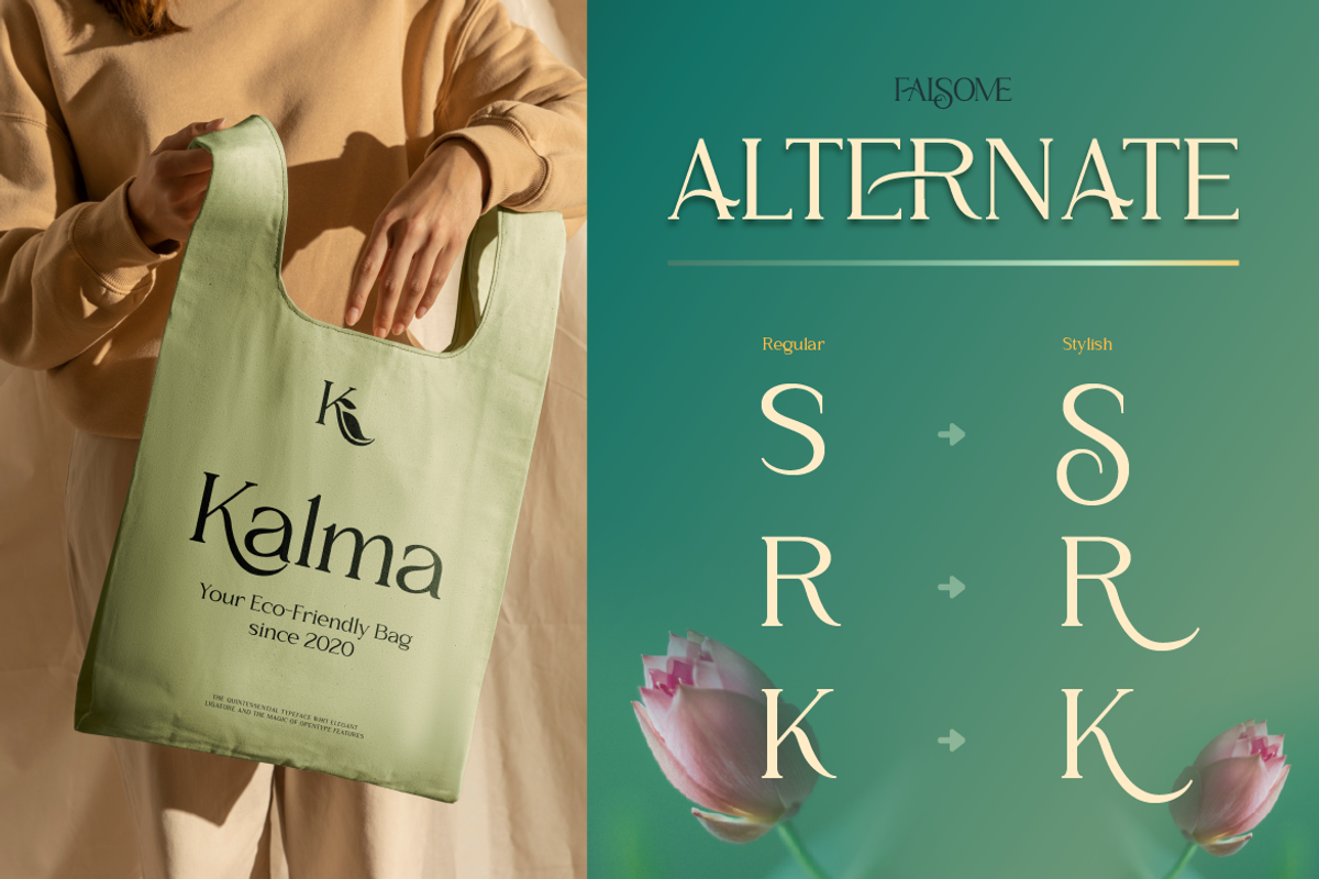 Falsome, a Serif Font by Burntilldead (Photo 8 of 12)