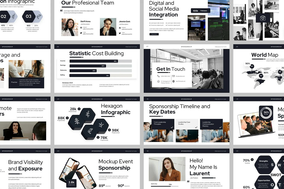 Event Sponsorship Keynote Templates, a Presentation Template by Fit-tee (Photo 2 of 2)