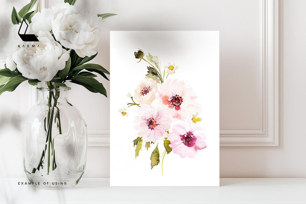 Flora | Watercolor Flower Collection, an Illustration by Karma (Photo 3 of 26)