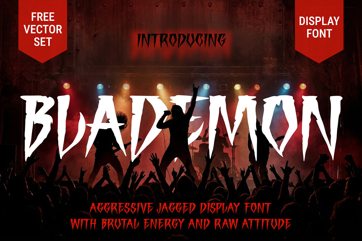 BLADEMON display font, a Sans Serif Font by DGIM studio (Photo 1 of 8)