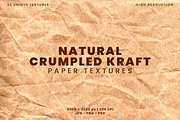 Natural Crumpled Kraft Paper Texture, a Texture Graphic by Ary_ngeblur (Thumbnail 1 of 7)