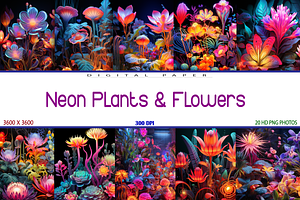 Neon Plants & Flowers