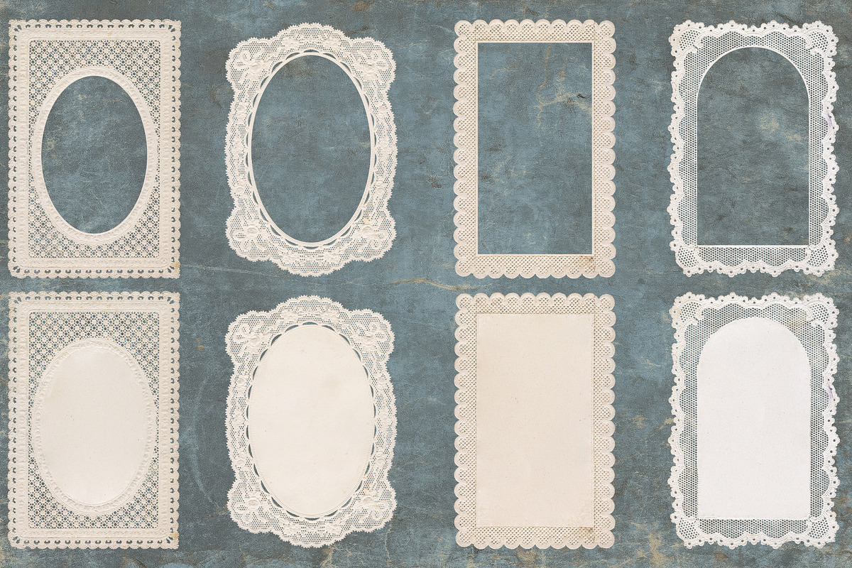 Antique Paper Lace Frames, an Object Graphic by Century Library (Photo 5 of 9)
