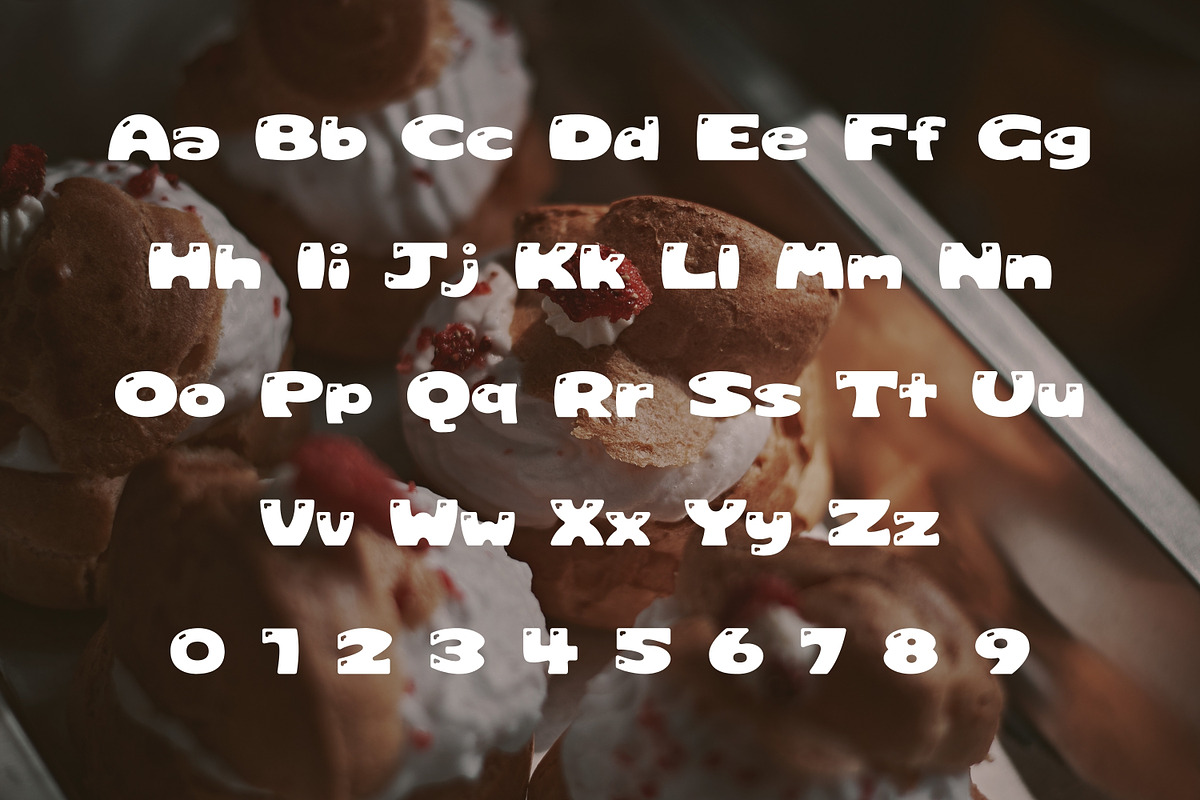 Retro Display Font-Choux Cream Soda, a Handwritten Font by ZoloDesignHub (Photo 4 of 9)