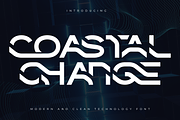 Coastal Change - Futuristic Font, a Sans Serif Font by 177Studio (Thumbnail 1 of 8)