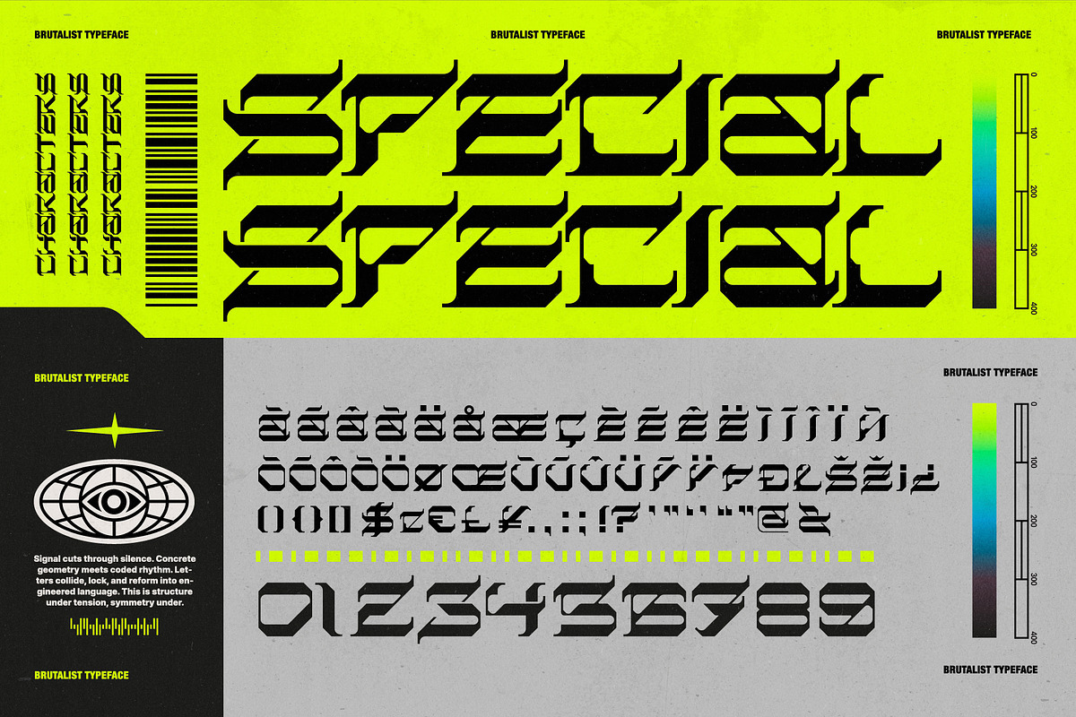 Barok Display Typeface, a Sans Serif Font by God Control (Photo 10 of 10)