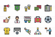 Soccer Filled Line Icons, an Icon by IconBunny (Thumbnail 2 of 2)