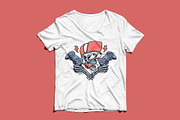 skull holding game controller, a Person Illustration by gunaonedesign (Thumbnail 3 of 4)