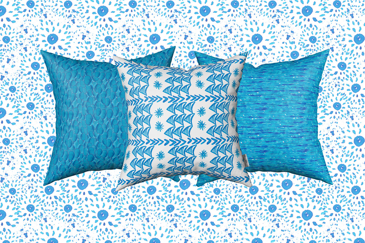Watercolor seamless patterns, a Pattern Graphic by Visual Animal (Photo 2 of 6)