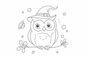 Halloween Coloring Book Set Pack, an Illustration by Creativeshirt (Thumbnail 12 of 19)