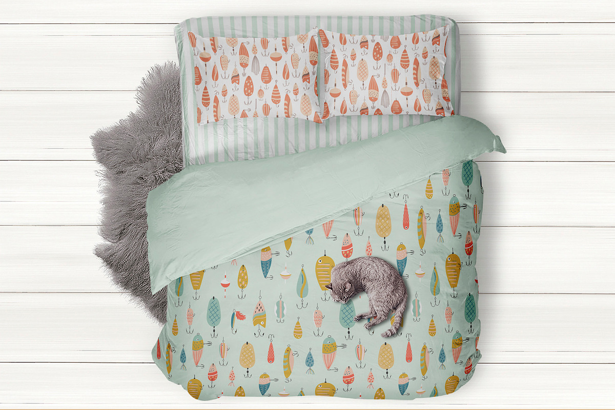 Fishing pattern, a Pattern Graphic by Tani Kuzminka (Photo 5 of 13)