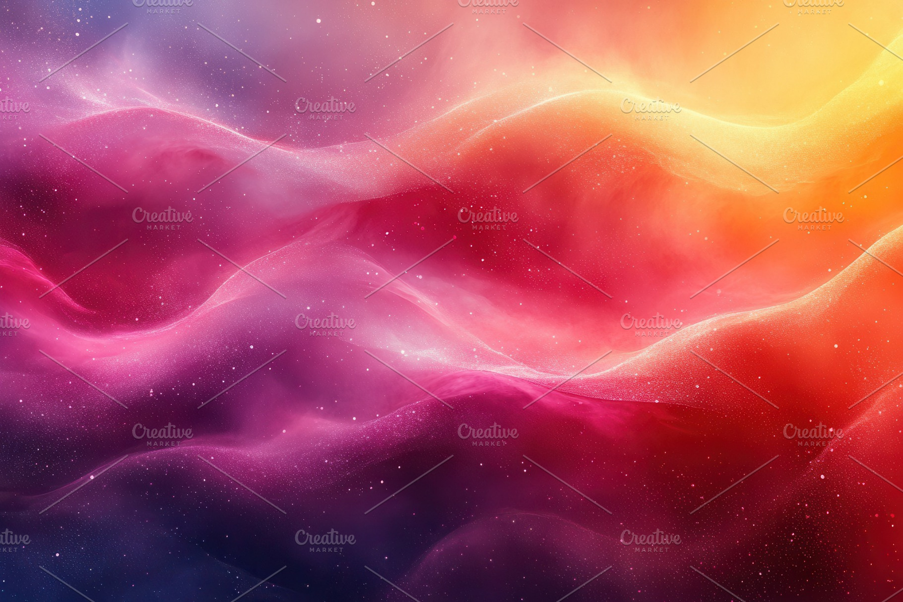 Colorful abstract waves of purple, p, a Photo by Tanuart