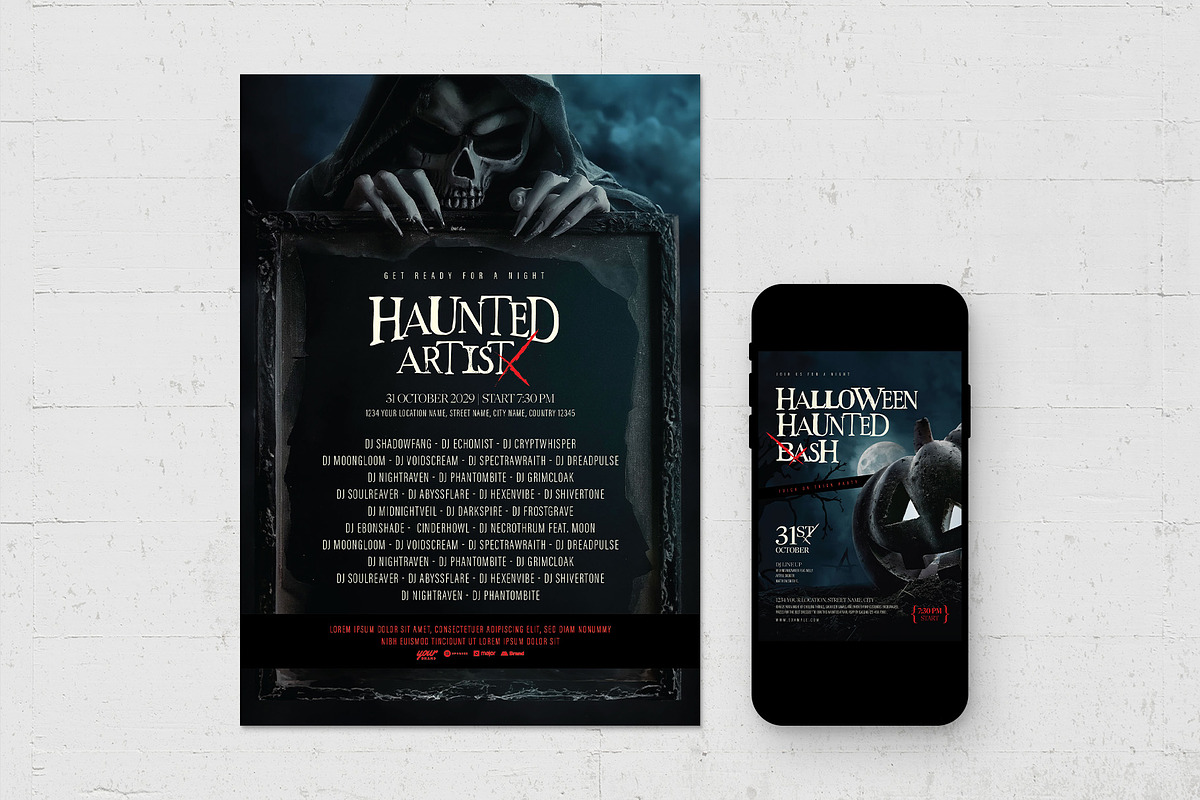 Halloween Flyer Template, a Flyer Template by BrandPacks (Photo 3 of 6)