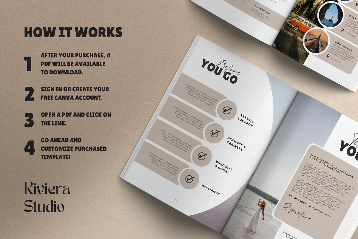 Airbnb Welcome Book Template, a Magazine Template by LWPRESETS (Photo 8 of 8)
