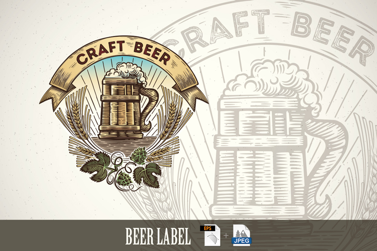 Beer label, a Food Illustration by Countryside life (Photo 9 of 10)