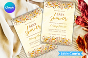 Baby Shower Invitation Template, an Invitation Template by SimoDigitalArt (Thumbnail 3 of 9)