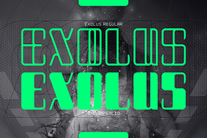 EXOLUS Experimental Font