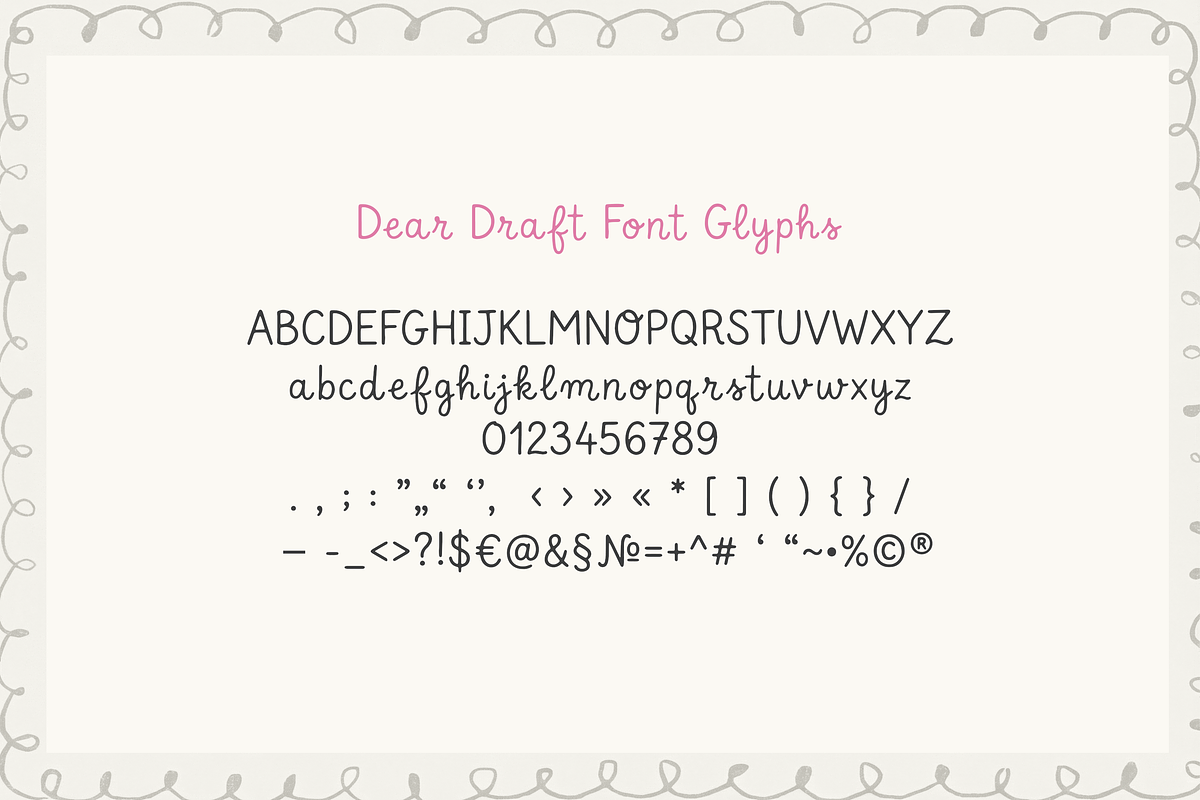 Dear Draft Hand-lettered Font, a Handwritten Font by gafaroff studio (Photo 4 of 6)
