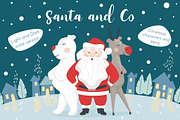 Santa and Co, an Animal Illustration by MeadowFox (Thumbnail 1 of 7)