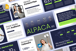 Social Media Proposal Google Slides, a Presentation Template by rgbryand