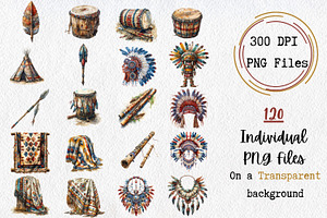 Watercolor Wild Wild West Clipart