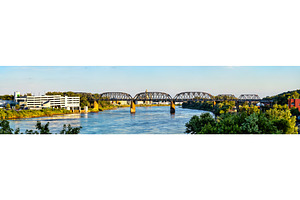 Union Pacific Missouri River Bridge, a Transportation Photo by Leonid Andronov