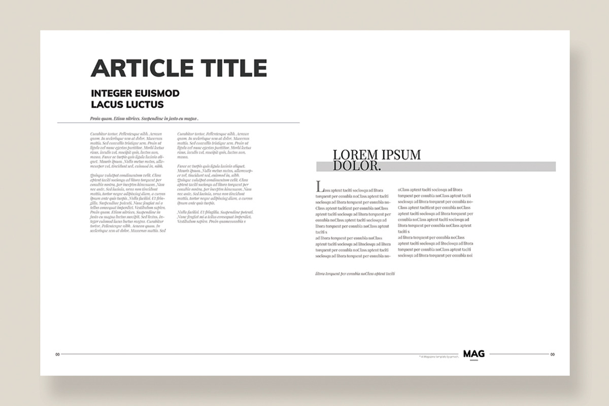 Magazine Template 08, a Magazine Template by pmvch (Photo 3 of 12)