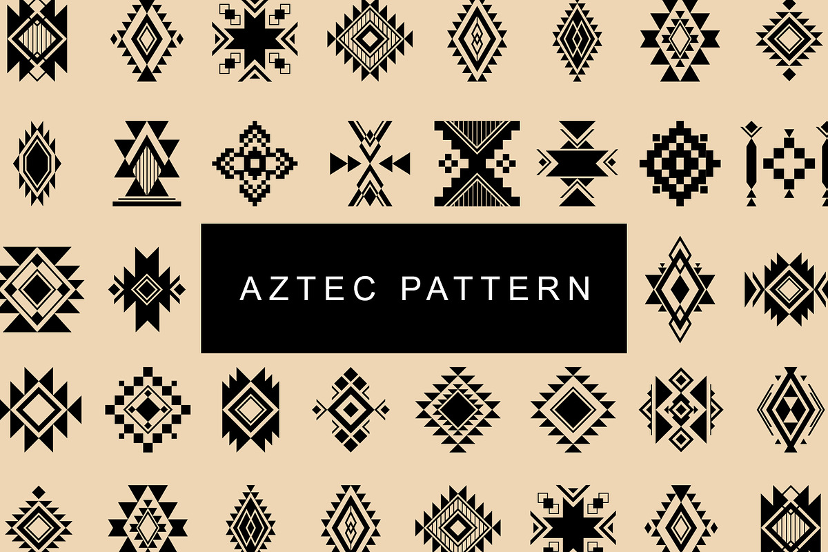 Aztec Shape Design, a Decorative Illustration by freeject.net