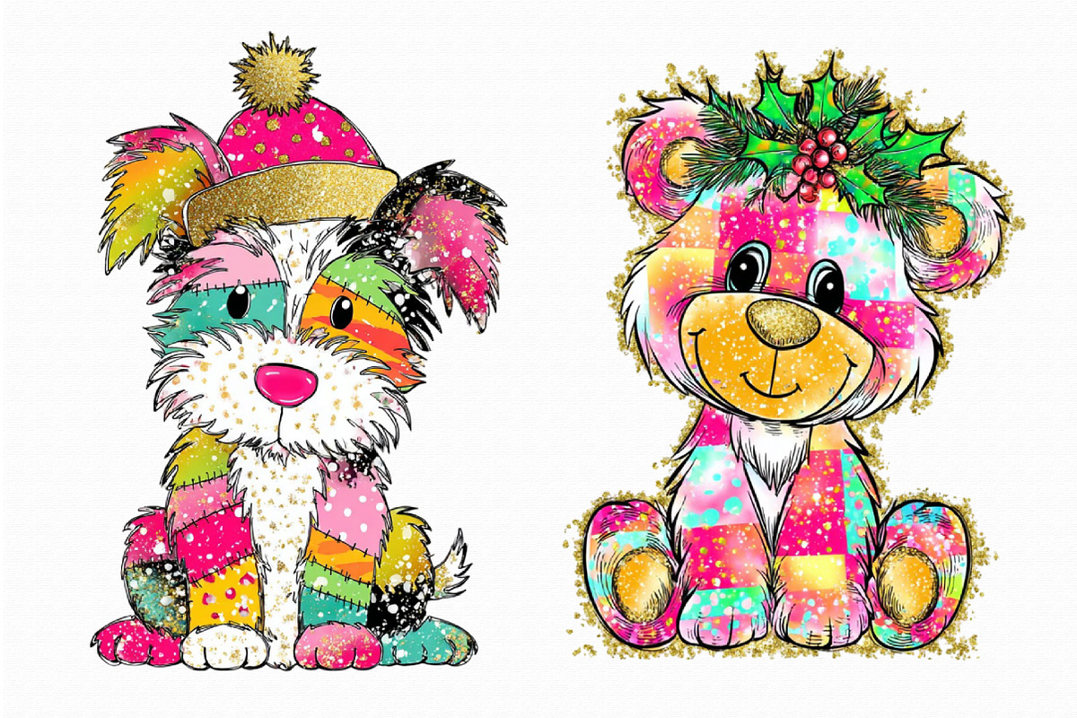 Funny Glitter Animal Clipart, an Illustration by Libby Wishes (Photo 5 of 7)